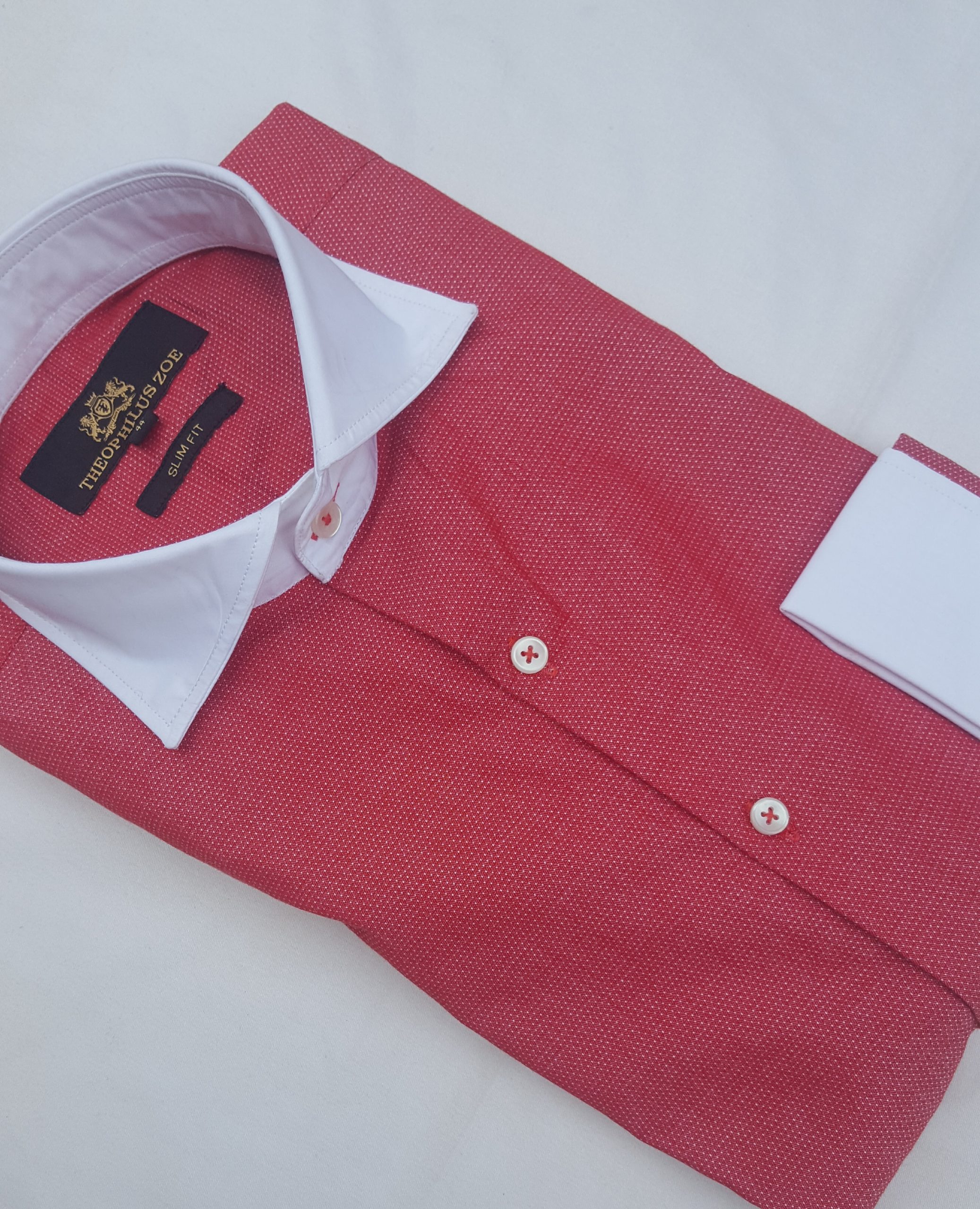 Coral Jacquard Shirt