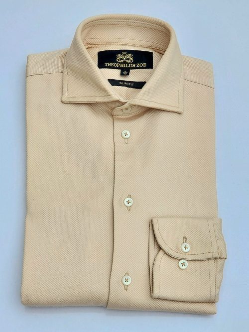 Beige Textured Shirt