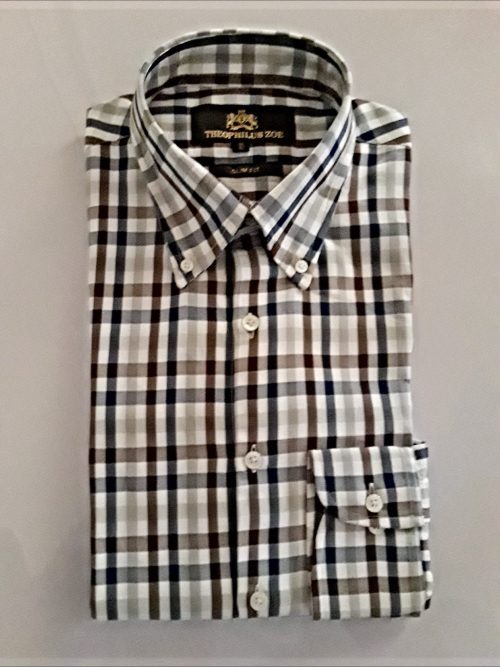 Lightweight oxford check shirt